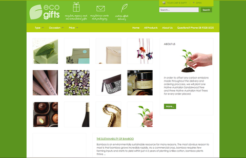 EcoGifts Online Gift Store